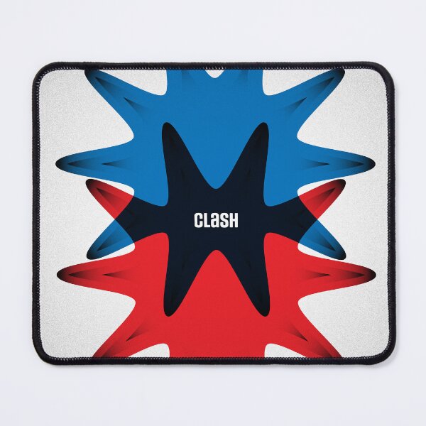 Item preview, Clash – Abstract Starburst Graphic & Textured Typography Art designed and sold by BrokenBill.