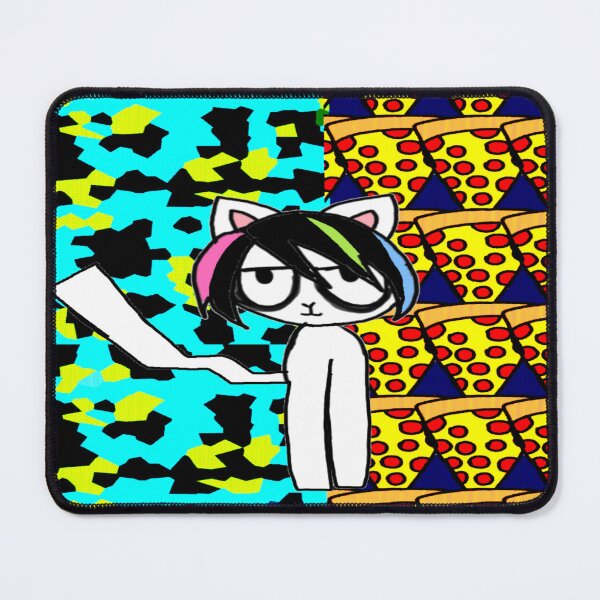 Item preview, Awesome Emo Kitty With Pizza  designed and sold by Rainbowland123.