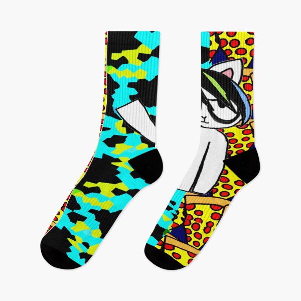Item preview, Awesome Emo Kitty With Pizza  designed and sold by Rainbowland123.