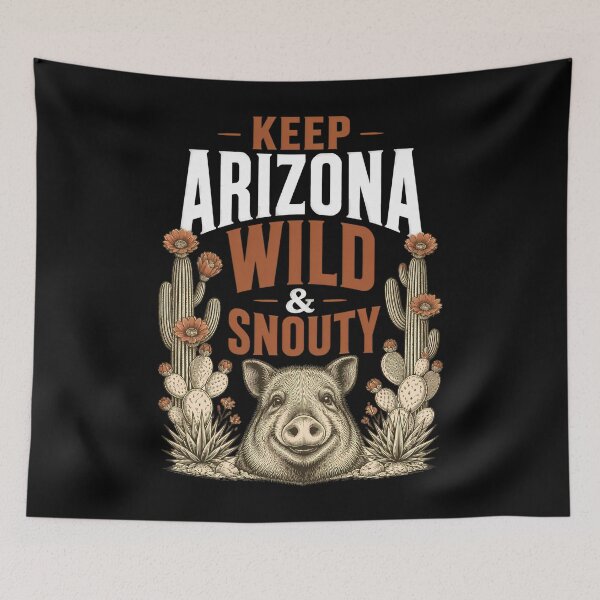 Item preview, Keep Arizona Wild & Snotty – Funny Javelina Vintage Southwest designed and sold by Art-Arcade6.
