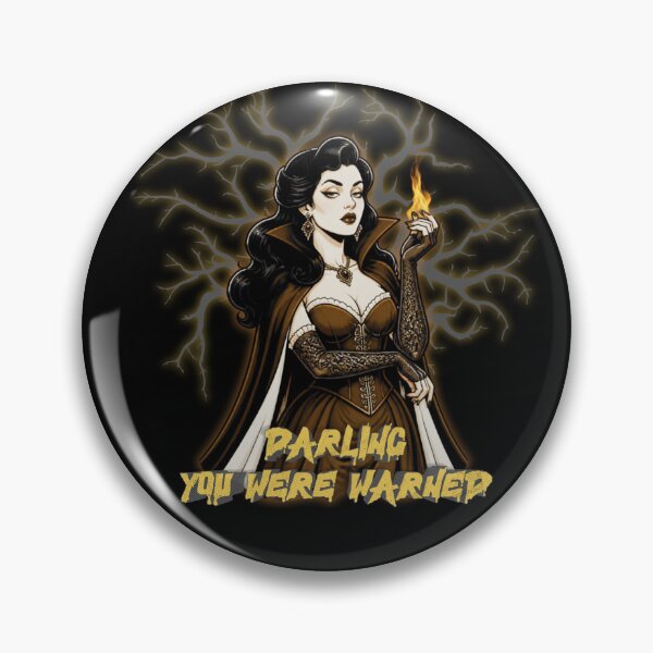 Item preview, Darling You Were Warned - Funny Halloween Vampire designed and sold by tellia-kallisto.