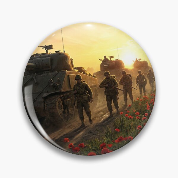 Item preview, WW2 Poppy Field Remembrance Illustration designed and sold by Airpower Art.