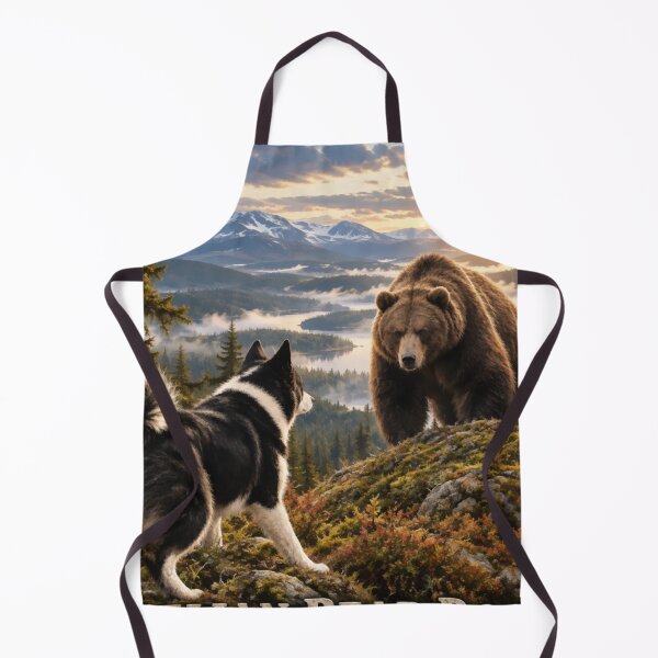 Item preview, Karelian Bear Dog Bear Hunting Vintage Hunting Logo designed and sold by TammyHunterArt.
