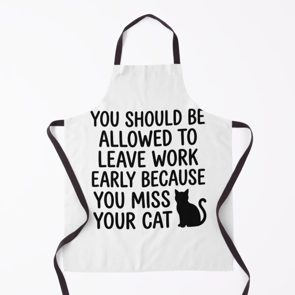 Item preview, Leave Work Early Because You Miss Your Cat Funny Office Humor Quote designed and sold by raedattia.