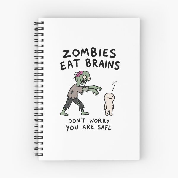 Item preview, Zombies Eat Brains Funny Halloween designed and sold by MonkiFlipp.