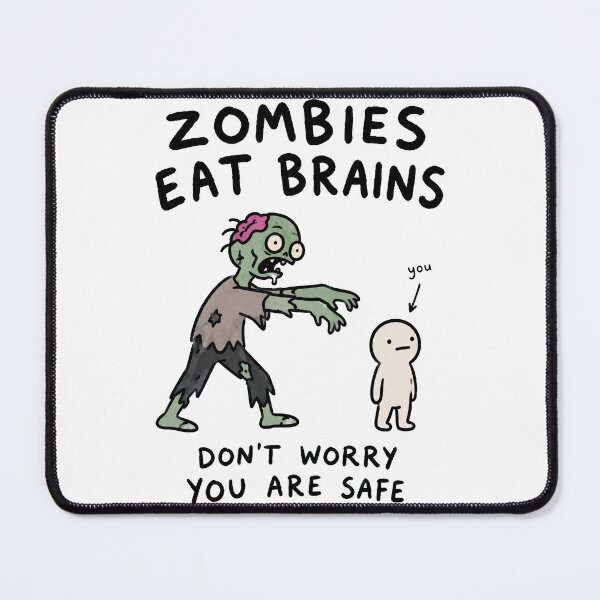 Item preview, Zombies Eat Brains Funny Halloween designed and sold by MonkiFlipp.