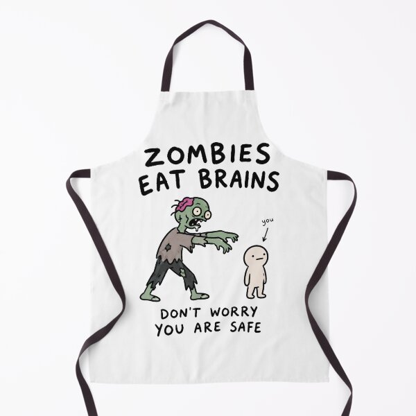 Item preview, Zombies Eat Brains Funny Halloween designed and sold by MonkiFlipp.