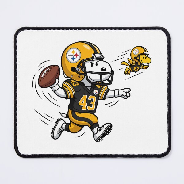 Item preview, Snoopy & Woodstock Pittsburgh Steelers Football Retro F116 designed and sold by GLUVY-THEME.