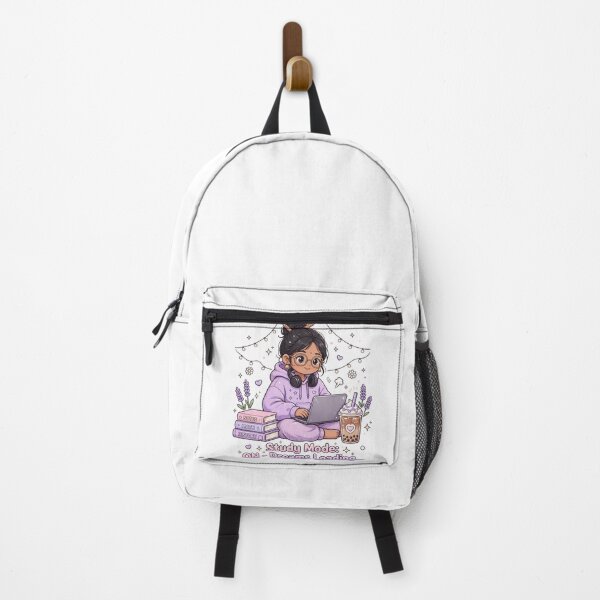 Item preview, Study Mode ON Dreams Loading - Cute Aesthetic Study Girl Laptop Boba Tea designed and sold by prithvi chand.