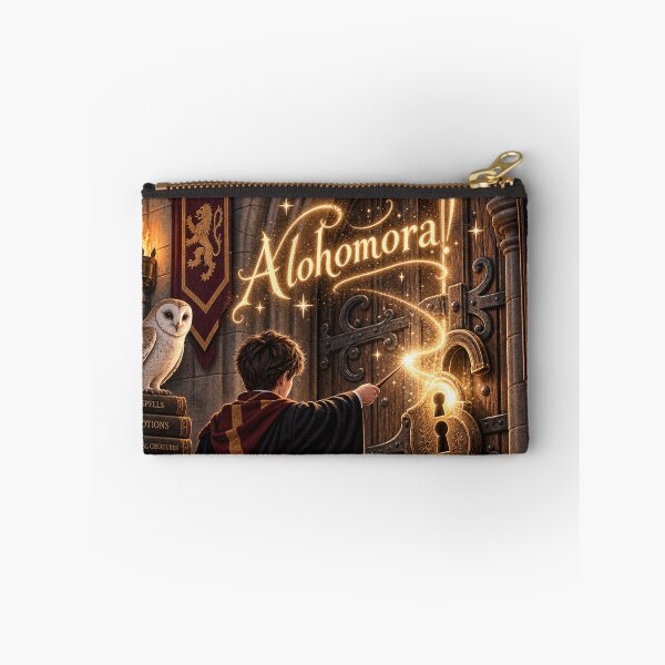 Item preview, Alohomora Magic Spell – Wizard Unlocking a Magical Door designed and sold by Lumvero.