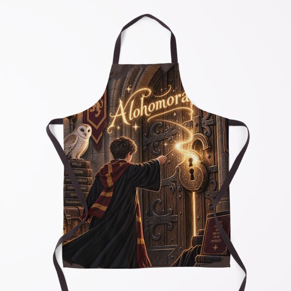 Item preview, Alohomora Magic Spell – Wizard Unlocking a Magical Door designed and sold by Lumvero.