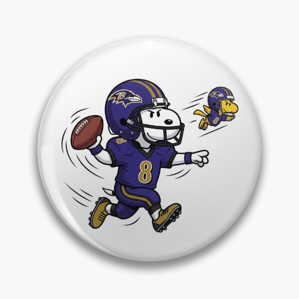Item preview, Snoopy & Woodstock Baltimore Ravens Football Retro F117 designed and sold by GLUVY-THEME.