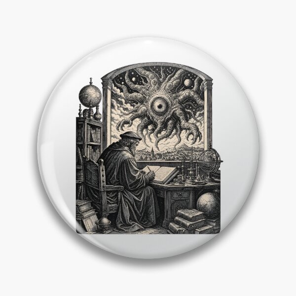 Item preview, H.P. Lovecraft Scholar Faces the Cosmic Eye designed and sold by Fenay Designs.