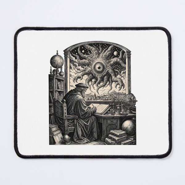 Item preview, H.P. Lovecraft Scholar Faces the Cosmic Eye designed and sold by Fenay Designs.