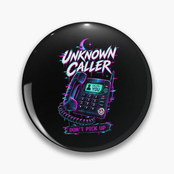 Artikelvorschau, Unbekannter Anrufer – Abgefahrenes Retro-Glitch-Telefon entworfen und verkauft von JupiterGlitchEmpire.