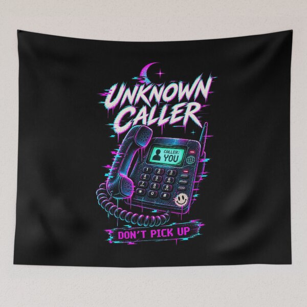 Item preview, Unknown Caller – Weirdcore Glitch Retro Phone designed and sold by JupiterGlitchEmpire.