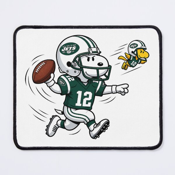Item preview, Snoopy & Woodstock New York Jets Football Retro F118 designed and sold by GLUVY-THEME.