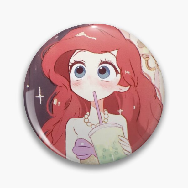 Item preview, Kawaii Anime Mermaid Princess Drinking Bubble Tea Design designed and sold by MakersFolly.