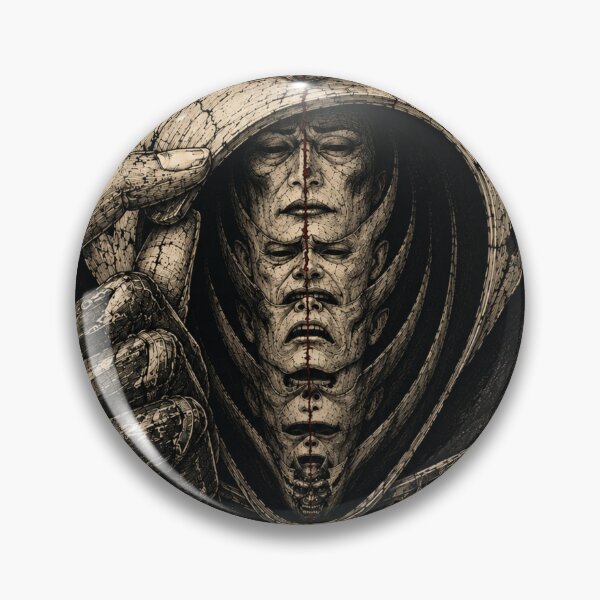 Item preview, Samurai Mask Framing a Column of Faces designed and sold by MouradStudio.