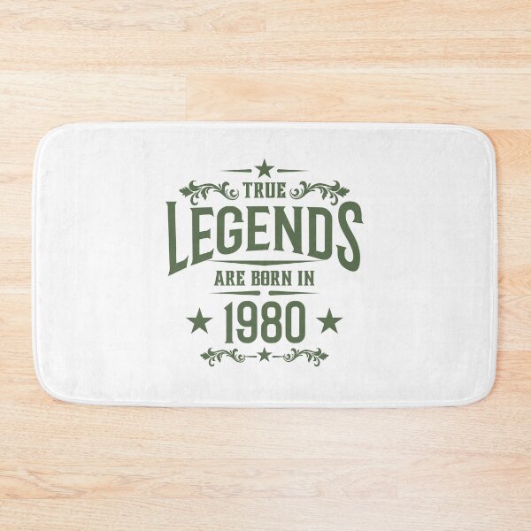 Item preview, True Legends Born in 1980 Birthday Vintage Typography Gift designed and sold by HYPNK.