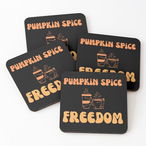 Item preview, Groovy Pumpkin Spice Freedom Retro Halloween designed and sold by mumchaosdesigns.