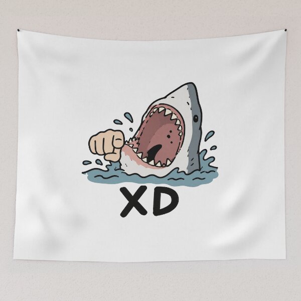 Item preview, Funny Shark Attack Ocean Meme designed and sold by MonkiFlipp.