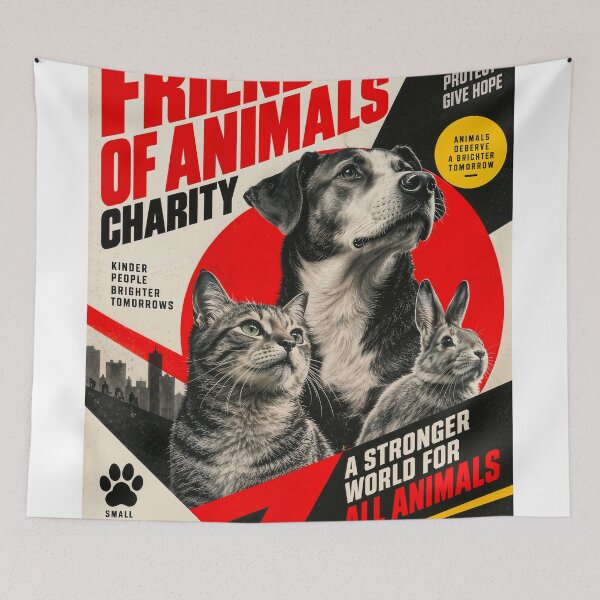 Item preview, Wall Art - Poster - Friends of Animals Charity Poster designed and sold by ForeverPrintsOK.