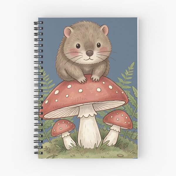 Item preview, Cute Wombat Sitting on a Mushroom designed and sold by DesignedOutside.