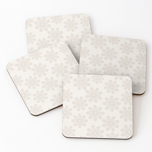Item preview, White Ivory Monochrome Floral Pattern designed and sold by GemsAnatomy.