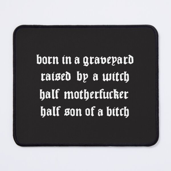 Item preview, Born In A Graveyard Raised By A Witch In White Gothic Dark Fantasy Design | Limited Edition designed and sold by Shippedit.
