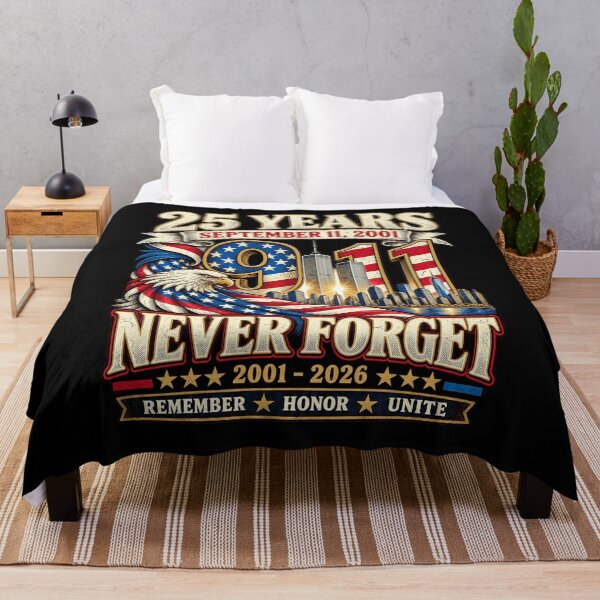 Item preview, 25 Years Never Forget September 11 2001 Patriotic Tribute Design designed and sold by QLShop.