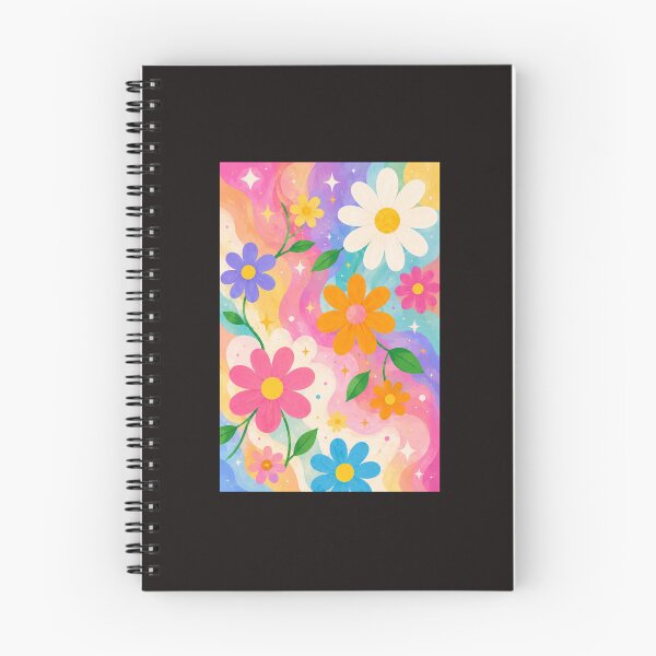 Item preview, Colorful Retro Floral Pattern – Bright Groovy Daisy Flower Design designed and sold by vinothmech53.