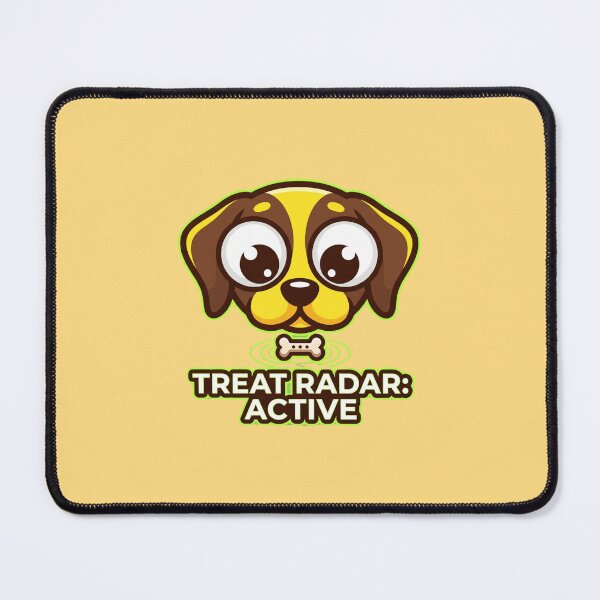 Item preview, Humorous Beagle "Treat Radar Active" Cute Cartoon Dog Sticker & T-Shirt Design designed and sold by BiniClicks.