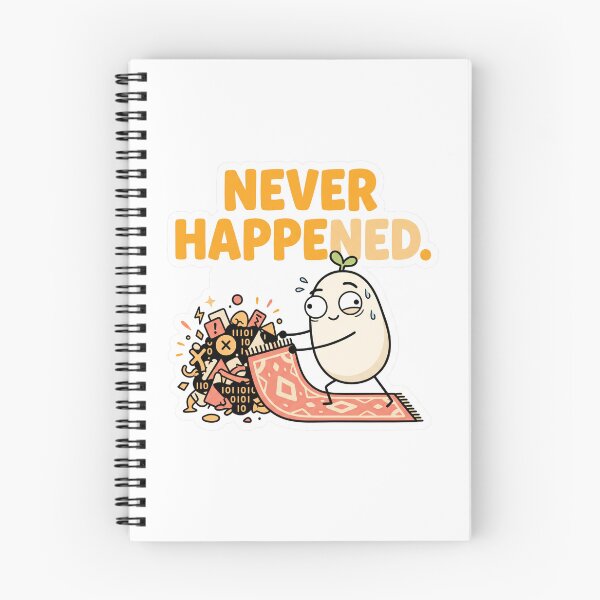 Item preview, Never Happened Funny Programmer Tech Meme designed and sold by CreativeArtisanPrints Shop.
