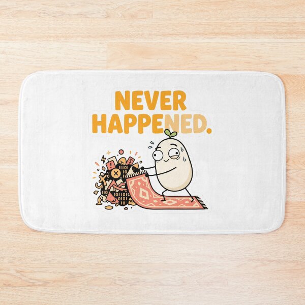 Item preview, Never Happened Funny Programmer Tech Meme designed and sold by CreativeArtisanPrints Shop.