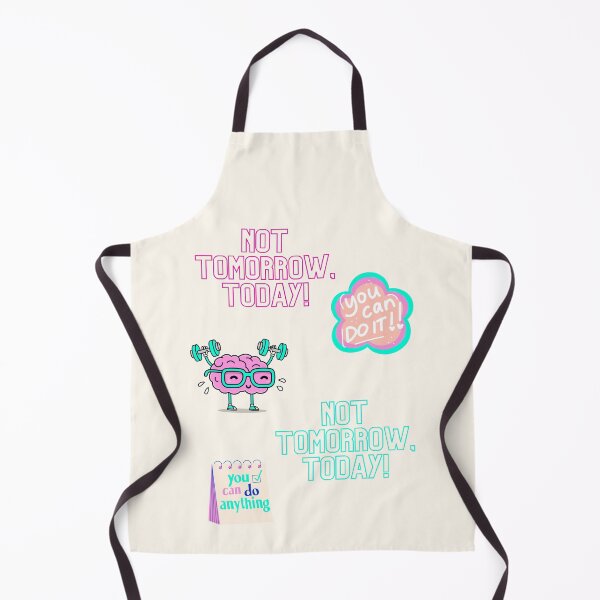 Item preview, ​80s Retro Motivational Quote Sticker Pack Cute Brain and Not Tomorrow Today designed and sold by HBBS DESIGNS.