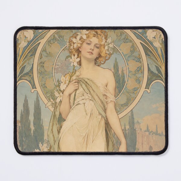 Item preview, Alphonse Mucha Spring 1898 designed and sold by maniacfitness.