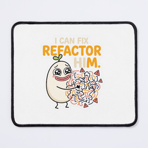 Aperçu de l'œuvre I Can Fix Refactor Him Funny Programmer Meme créée et vendue par CreativeArtisanPrints Shop.