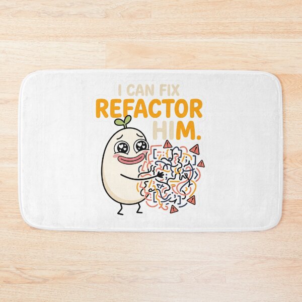 Item preview, I Can Fix Refactor Him Funny Programmer Meme designed and sold by CreativeArtisanPrints Shop.