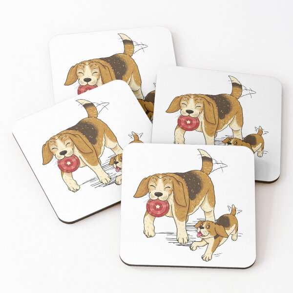 Artikelvorschau, Verspielte Beagle-Familie entworfen und verkauft von Maria-Henriques.