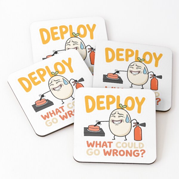 Item preview, Deploy What Could Go Wrong Funny Programmer Meme designed and sold by CreativeArtisanPrints Shop.