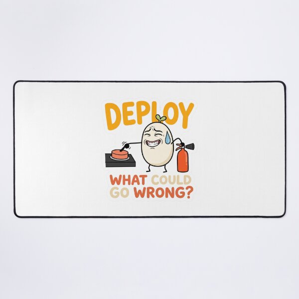 Item preview, Deploy What Could Go Wrong Funny Programmer Meme designed and sold by CreativeArtisanPrints Shop.