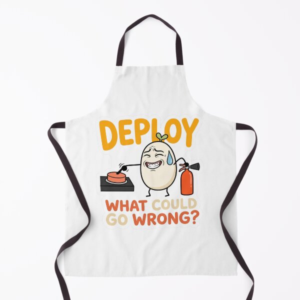 Item preview, Deploy What Could Go Wrong Funny Programmer Meme designed and sold by CreativeArtisanPrints Shop.