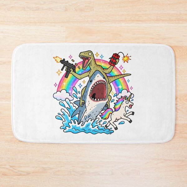 Item preview, Rainbow Shark Dinosaur Unicorn Chaos designed and sold by MonkiFlipp.