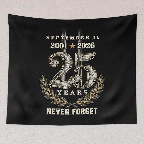 Item preview, 25 Years Never Forget September 11 2001 2026 Memorial Design designed and sold by QLShop.