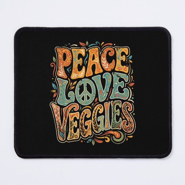 Item preview, Cute Veggie Lover Peace Love Veggies Art SEP-451 designed and sold by noberic.