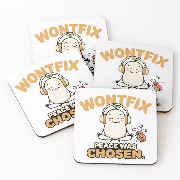Item preview, Wontfix Peace Was Chosen Funny Developer Meme designed and sold by CreativeArtisanPrints Shop.