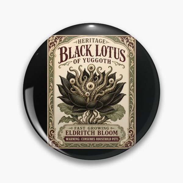 Item preview, H.P. Lovecraft Black Lotus of Yuggoth Seed Packet designed and sold by Fenay Designs.