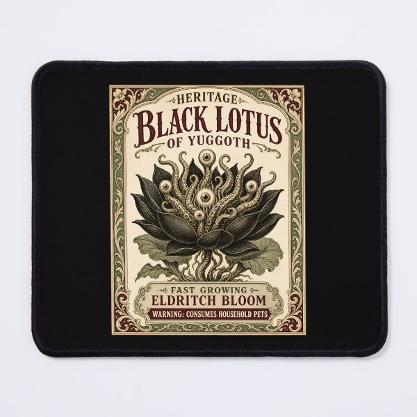 Item preview, H.P. Lovecraft Black Lotus of Yuggoth Seed Packet designed and sold by Fenay Designs.