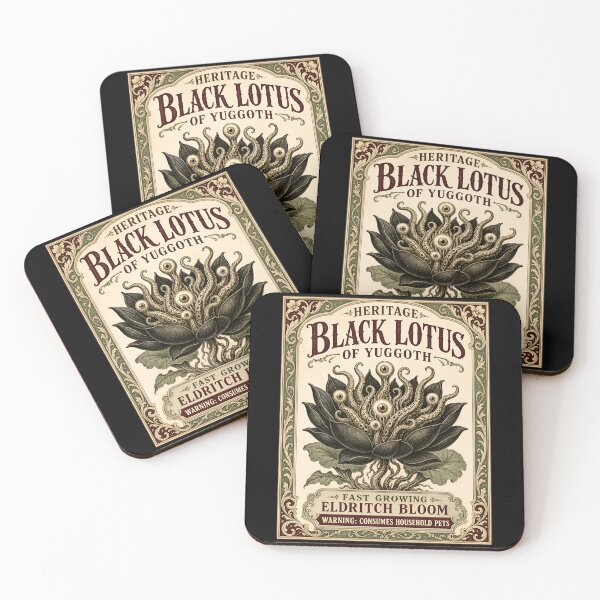 Item preview, H.P. Lovecraft Black Lotus of Yuggoth Seed Packet designed and sold by Fenay Designs.